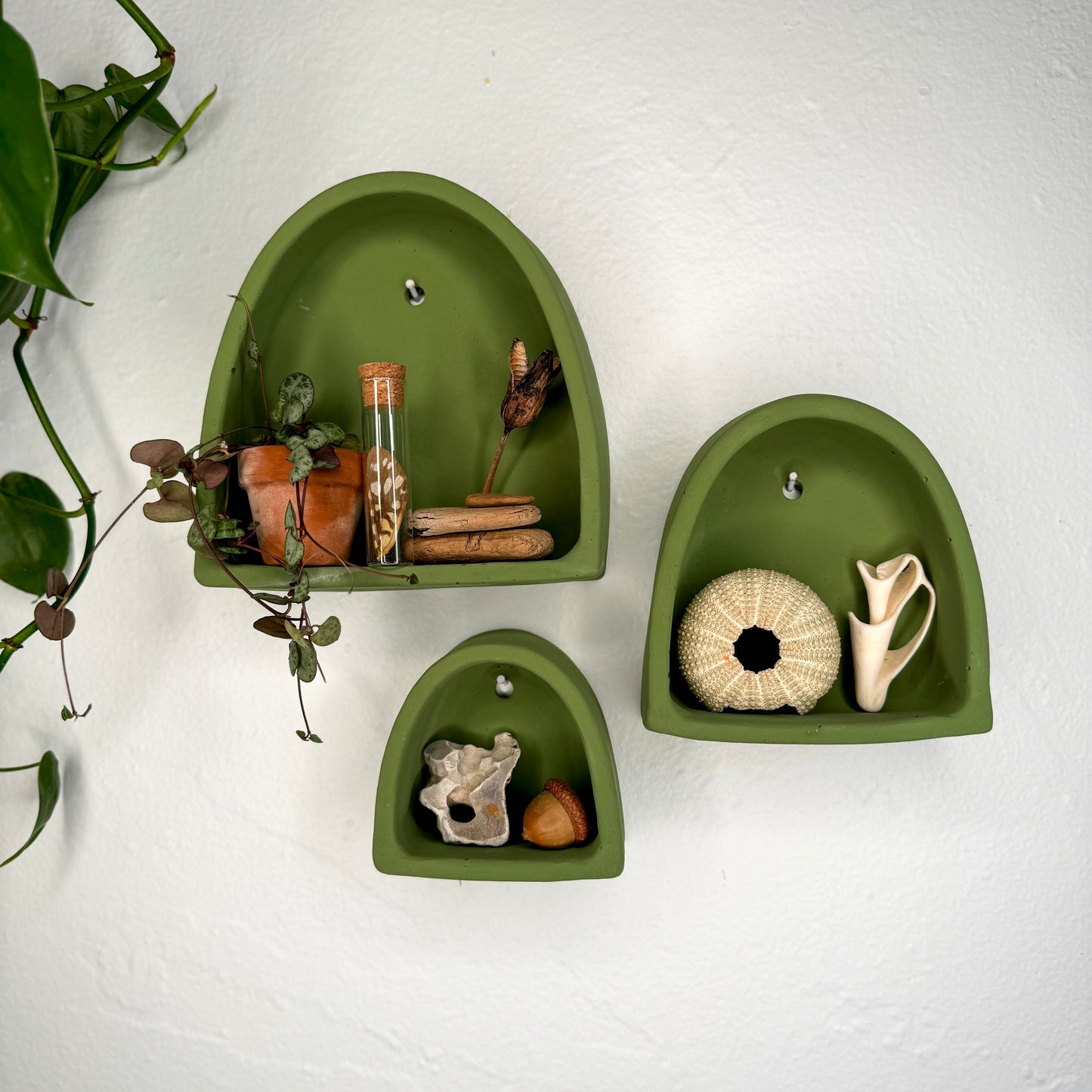 *SECOND* Cement Arch of Inspiration Trio in Moss