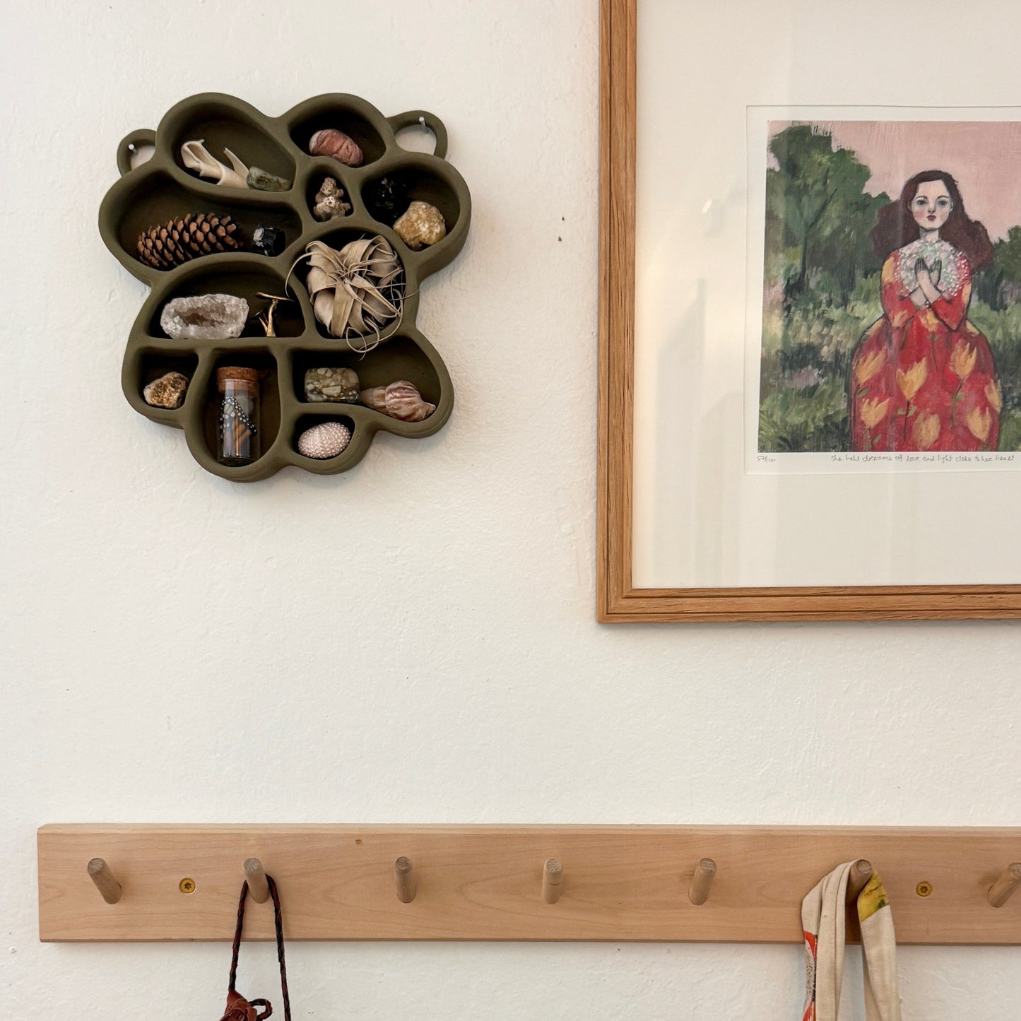 Cement Shelf of Inspiration No. 2 in Olive