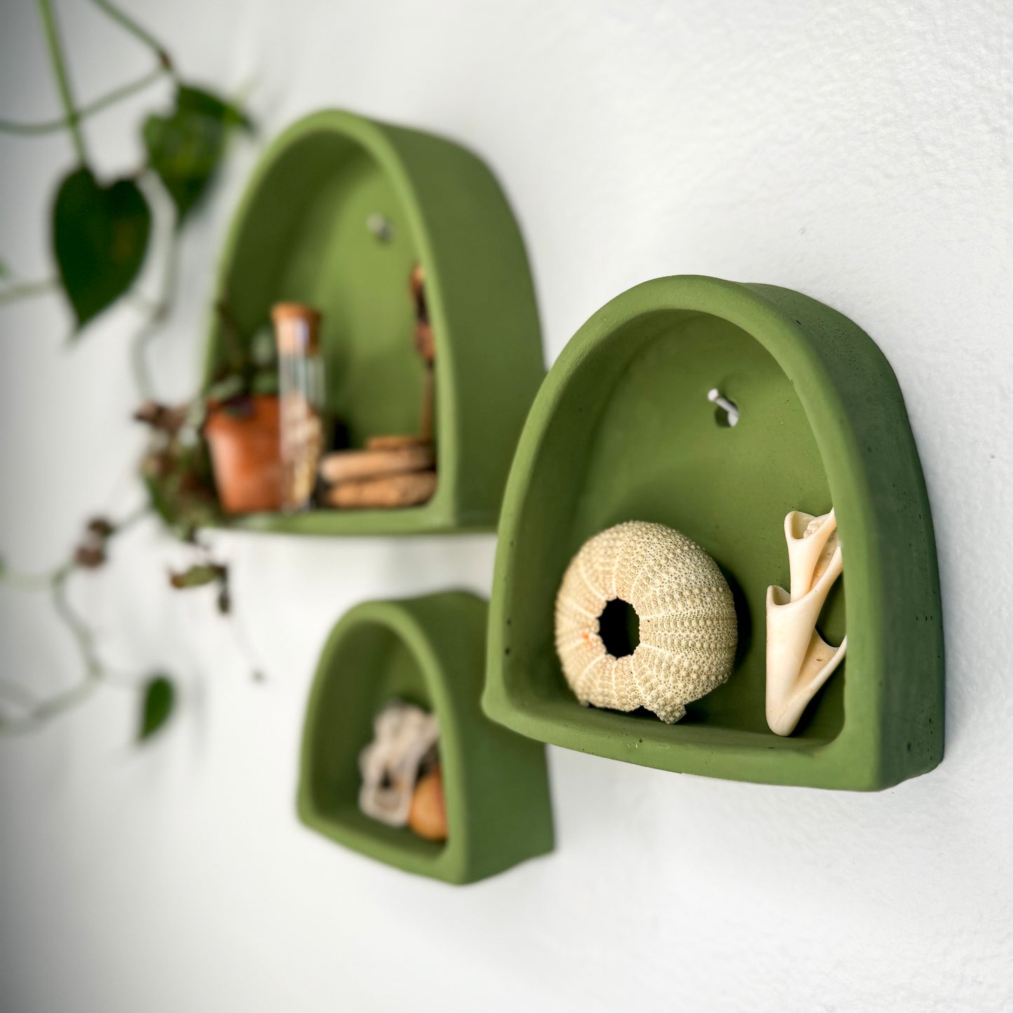 *SECOND* Cement Arch of Inspiration Trio in Moss