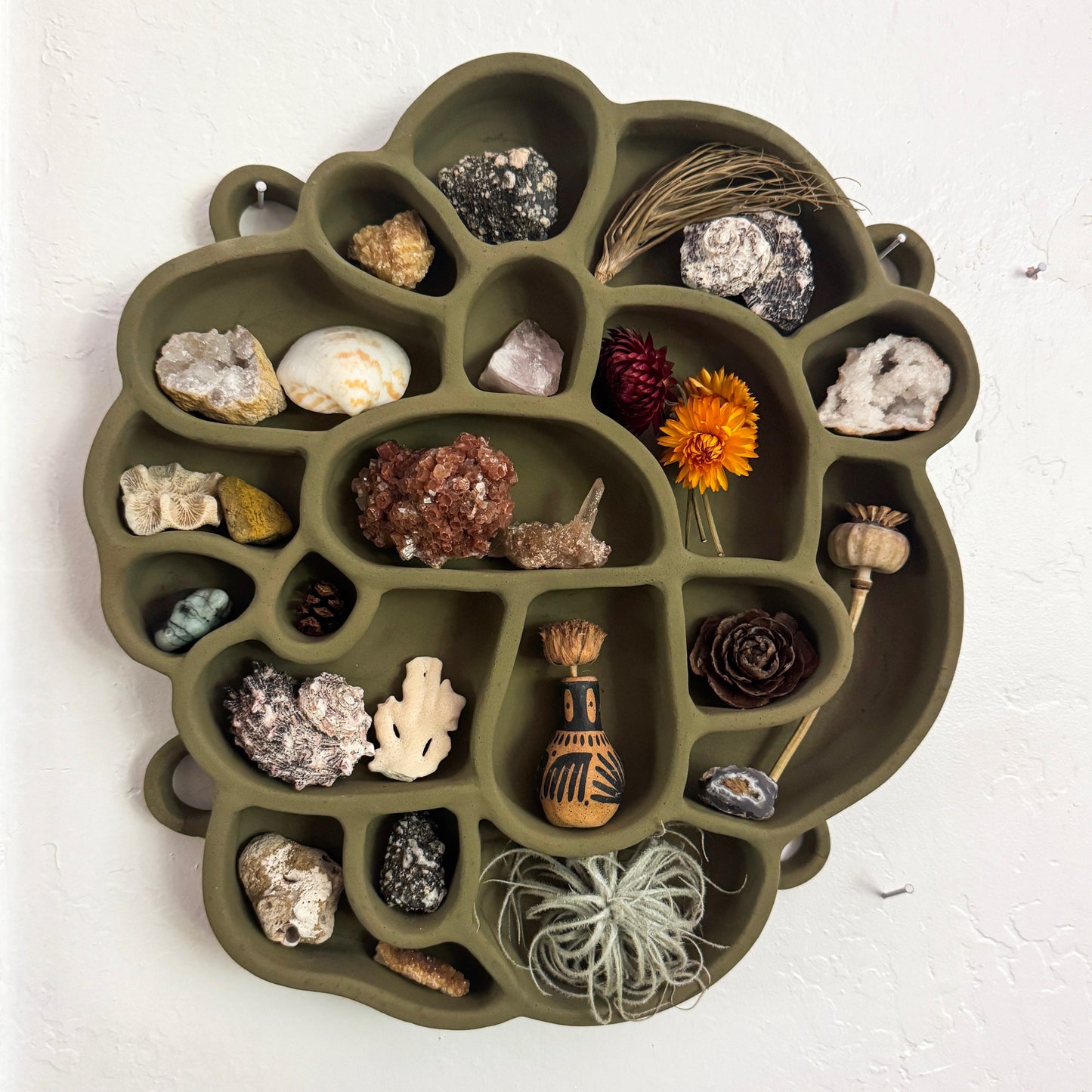 Cement Shelf of Inspiration No. 1 in Olive